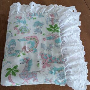Handmade Baby Crib Quilt 41x50 Inches Pre-Owned Great Condition